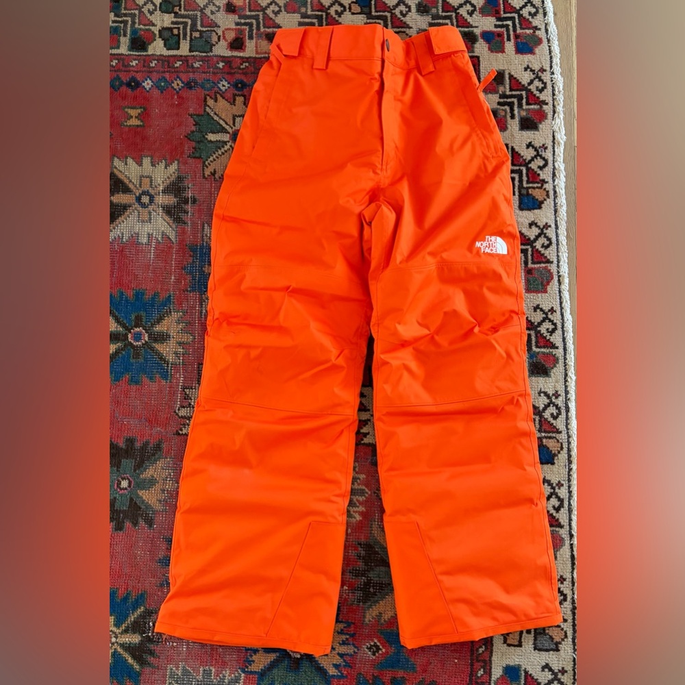 Boys The North Face Vibrant Orange Ski Pants
